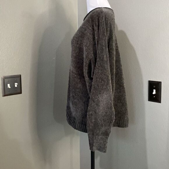 14th and Union super soft Chenille sweater Moss Green - Picture 8 of 8